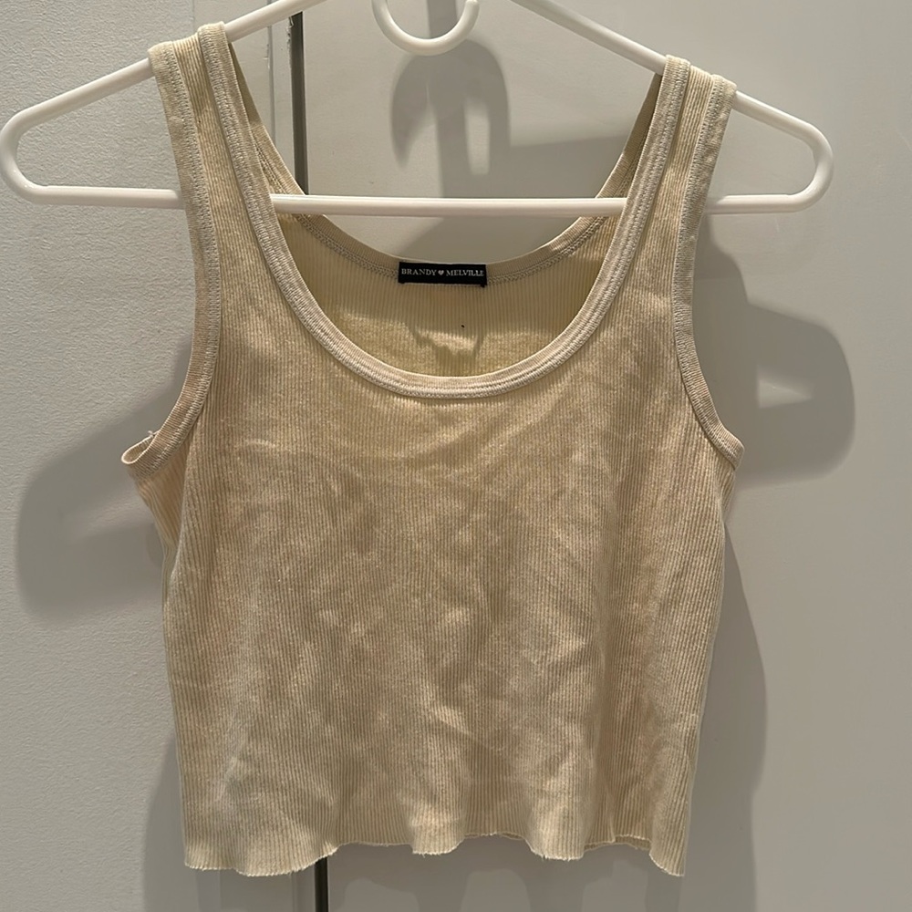Brandy Melville Yellow Tank Top